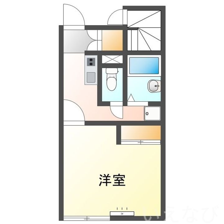 岡山県岡山市北区高柳東町(アパート)の賃貸物件103の間取り
