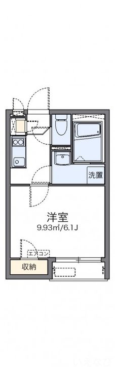 岡山県岡山市北区東古松2丁目(アパート)の賃貸物件の間取り
