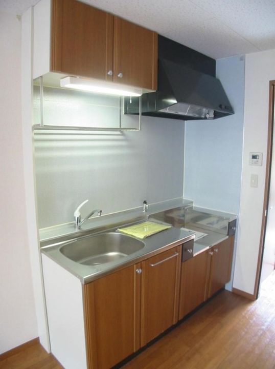 岡山県岡山市中区原尾島2丁目(アパート)の賃貸物件のキッチン