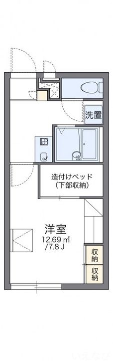 岡山県岡山市東区瀬戸町沖(アパート)の賃貸物件204の間取り