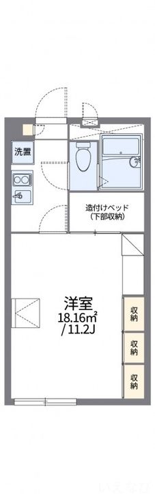 岡山県瀬戸内市長船町福岡(アパート)の賃貸物件106の間取り
