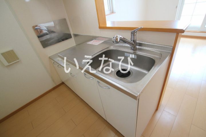 岡山県岡山市中区平井1丁目(アパート)の賃貸物件のキッチン