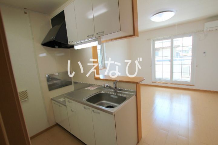 岡山県岡山市中区平井1丁目(アパート)の賃貸物件のキッチン