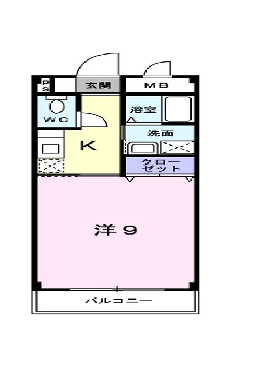 岡山県倉敷市松島(マンション)の賃貸物件の間取り