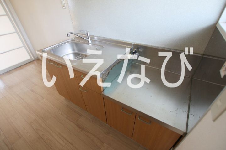 岡山県岡山市北区横井上(アパート)の賃貸物件のキッチン