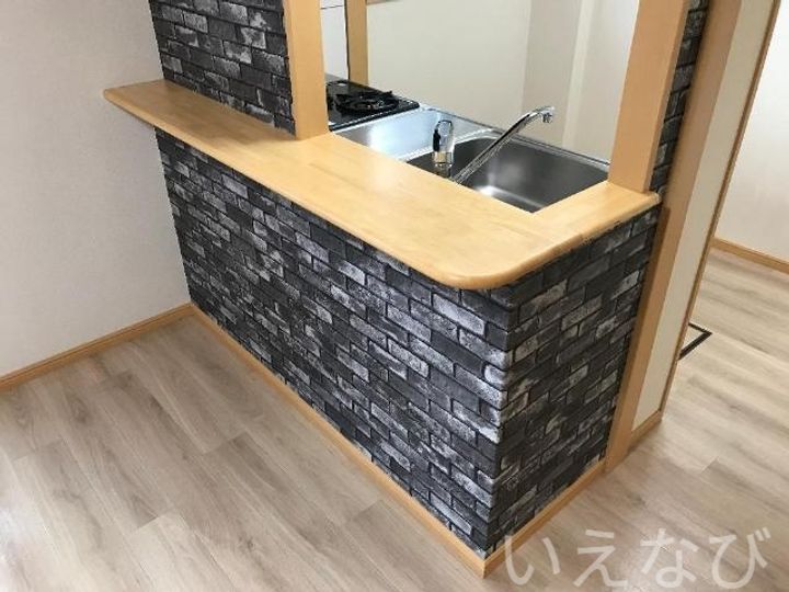 岡山県倉敷市西阿知町新田(アパート)の賃貸物件のキッチン