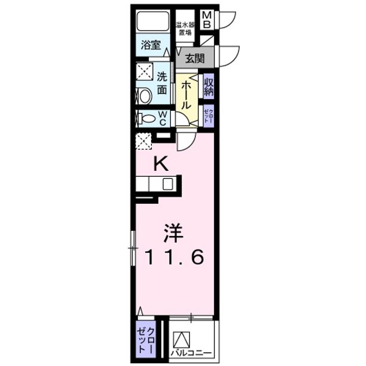 岡山県岡山市南区新保(マンション)の賃貸物件406の間取り