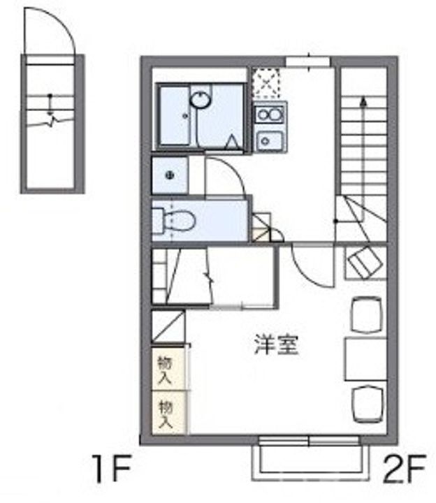 岡山県玉野市田井4丁目(アパート)の賃貸物件208の間取り