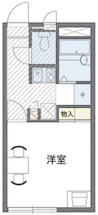 岡山県岡山市南区浜野2丁目(アパート)の賃貸物件107の間取り