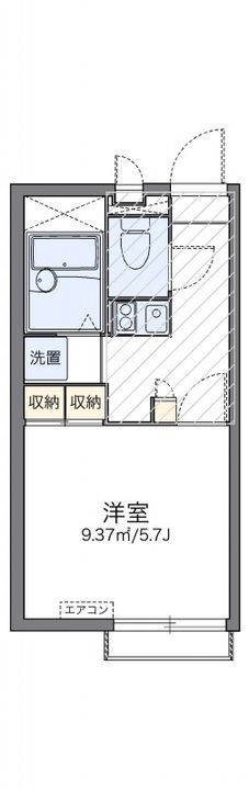 岡山県岡山市南区福富西2丁目(アパート)の賃貸物件202の間取り