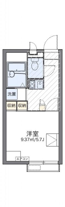 岡山県岡山市南区新保(アパート)の賃貸物件201の間取り
