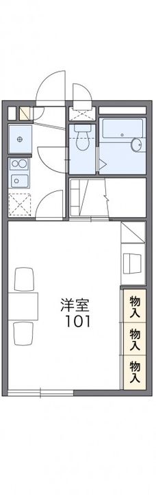 岡山県瀬戸内市長船町福岡(アパート)の賃貸物件108の間取り