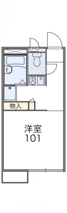 岡山県都窪郡早島町前潟(アパート)の賃貸物件205の間取り