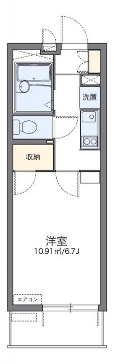 岡山県岡山市北区清輝橋3丁目(マンション)の賃貸物件302の間取り