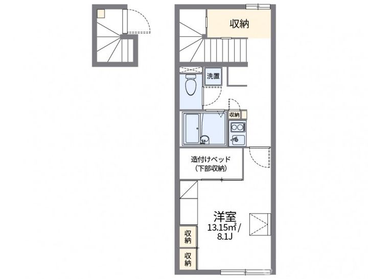 岡山県備前市伊部(アパート)の賃貸物件214の間取り