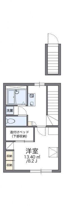 岡山県岡山市北区大安寺中町(アパート)の賃貸物件207の間取り