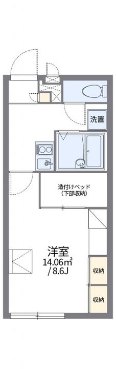 岡山県倉敷市玉島阿賀崎2丁目(アパート)の賃貸物件203の間取り