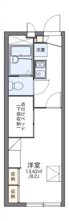 岡山県倉敷市上東(アパート)の賃貸物件103の間取り