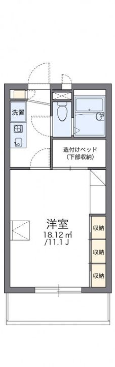 岡山県倉敷市上東(アパート)の賃貸物件205の間取り