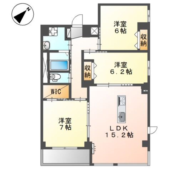 サニーコート安倍の間取り