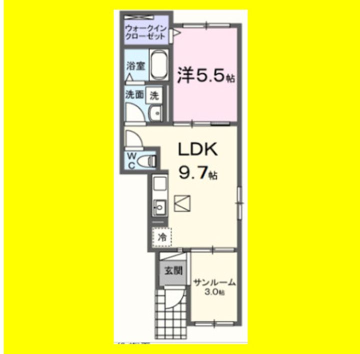 ピースフル リビングの間取り