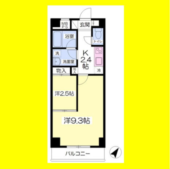ルーセント東静岡202の間取り