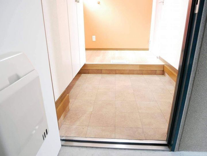 サンハイツ西中原の玄関