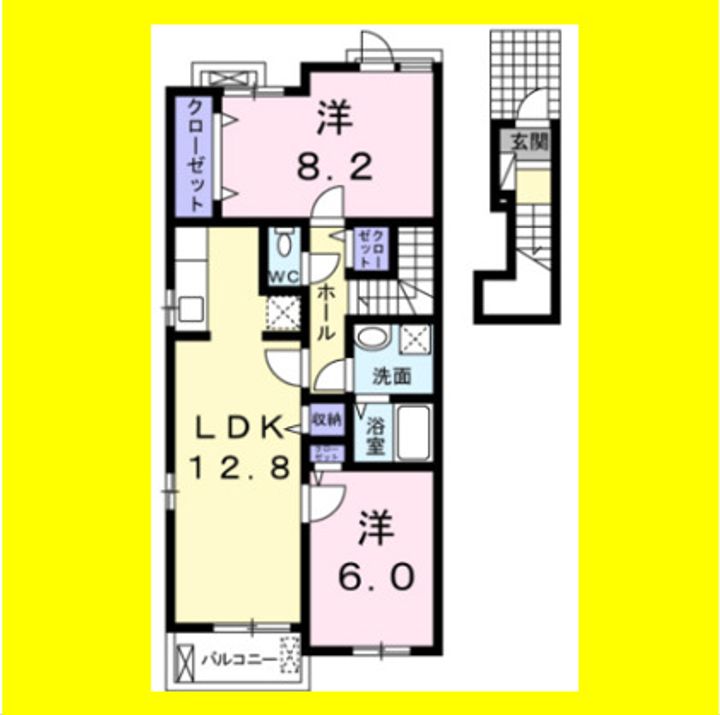 フランベル安東の間取り