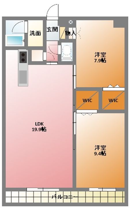 ASレジデンス四日市の間取り