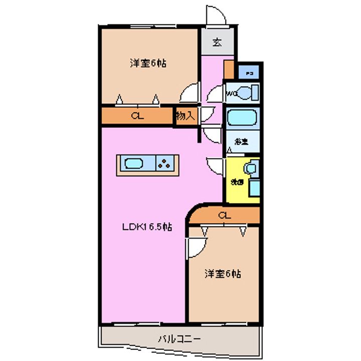 フレンドリーⅡの間取り