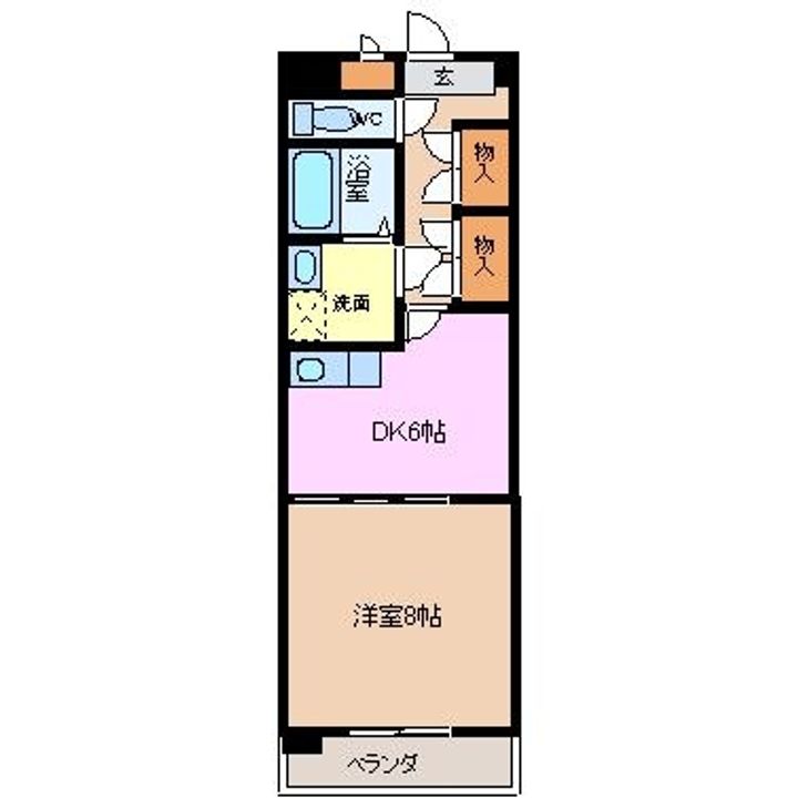 ミカーサ安島の間取り
