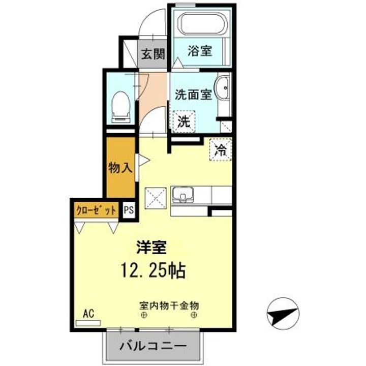 インコントロA102の間取り