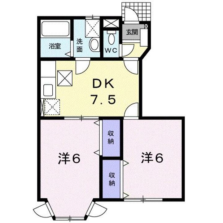 サン フォレスト Ⅱの間取り
