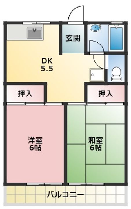 ハイツつかだの間取り