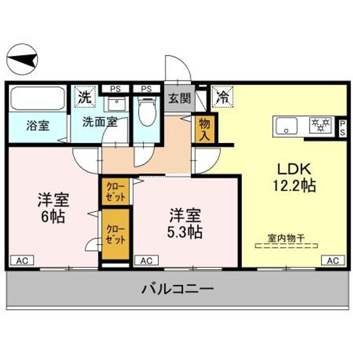 ルノンⅡ302の間取り