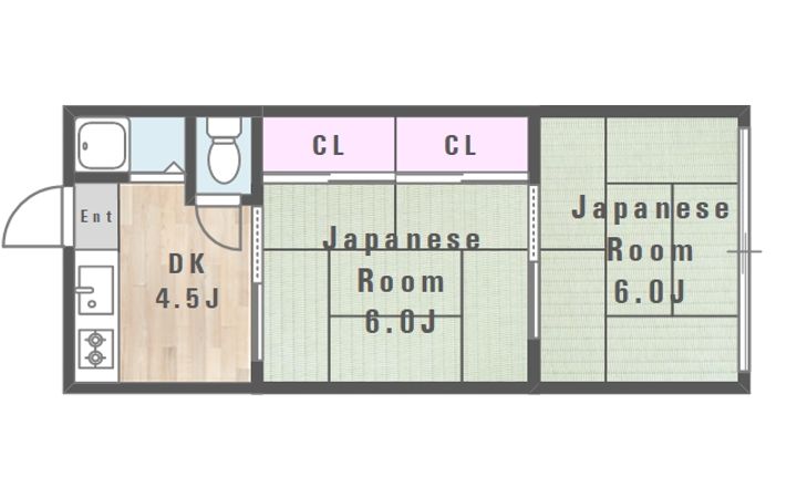 杉本マンションの間取り