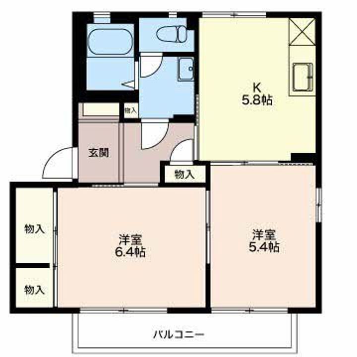 ディアスりんどう B棟の間取り
