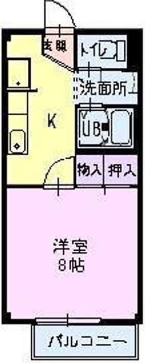 アレーテス・クレア202の間取り