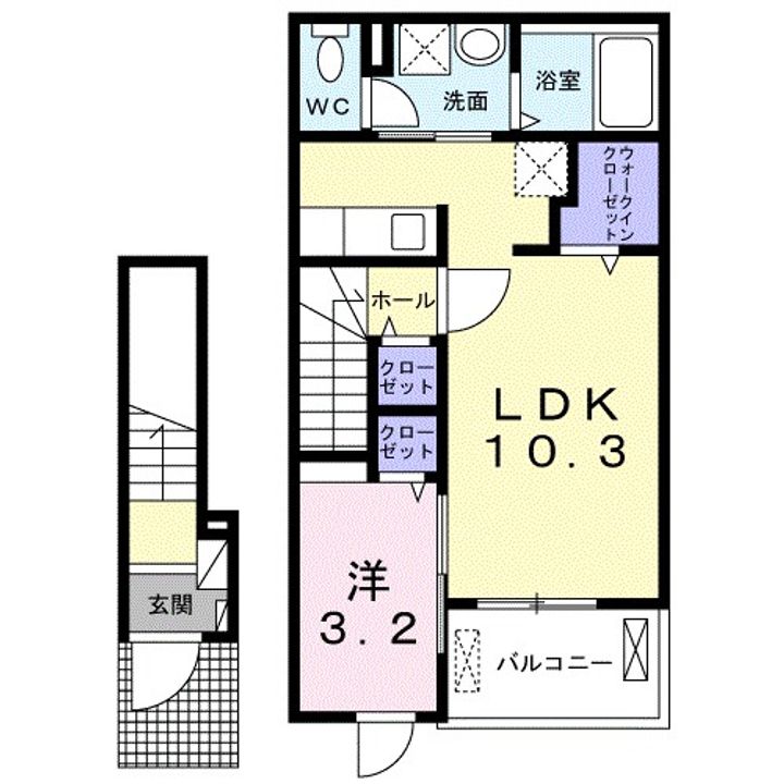 The Loft−Nの間取り
