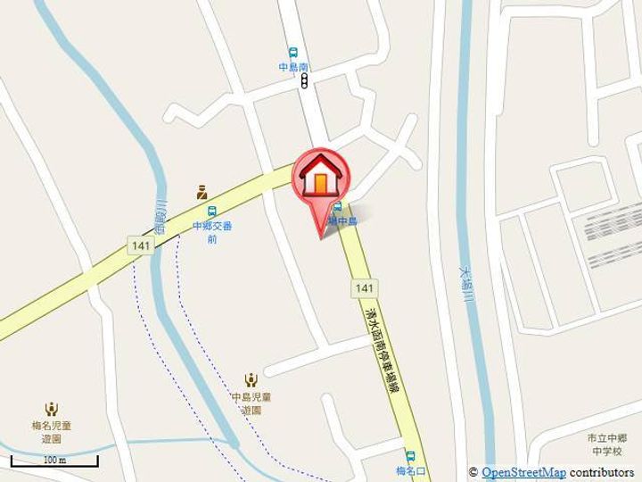 静岡県三島市中島(アパート)の賃貸物件103の地図