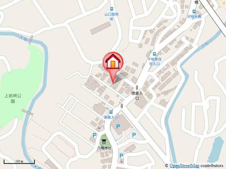静岡県三島市壱町田(アパート)の賃貸物件の地図
