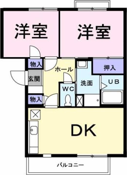 静岡県駿東郡清水町徳倉(マンション)の賃貸物件302の間取り