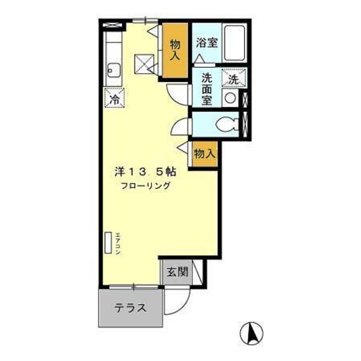 静岡県田方郡函南町仁田(アパート)の賃貸物件102の間取り