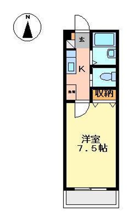 静岡県田方郡函南町間宮(マンション)の賃貸物件402の間取り