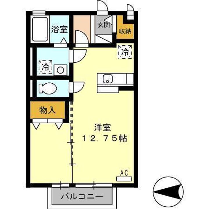 静岡県駿東郡長泉町下土狩(アパート)の賃貸物件201の間取り