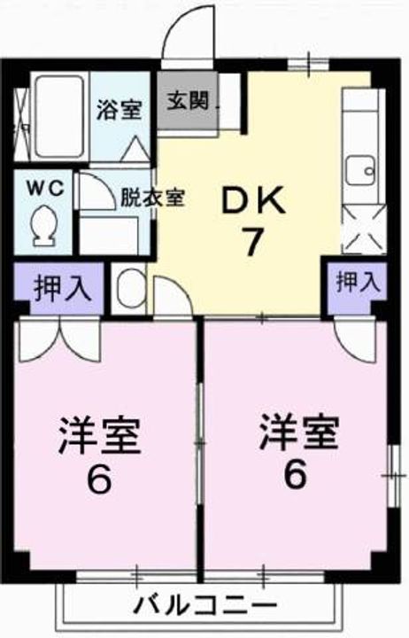 静岡県田方郡函南町肥田(アパート)の賃貸物件201の間取り