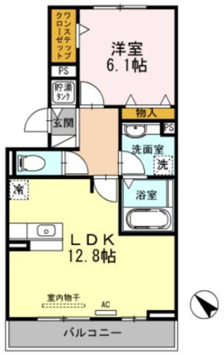 静岡県三島市北沢(アパート)の賃貸物件303の間取り