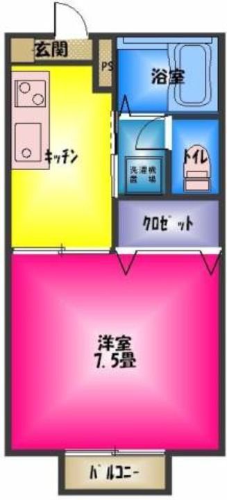 静岡県三島市大宮町2丁目(アパート)の賃貸物件105の間取り