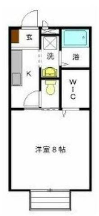 静岡県三島市壱町田(アパート)の賃貸物件201の間取り