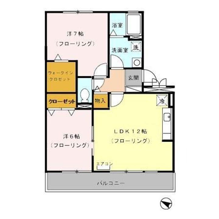 静岡県三島市清住町(アパート)の賃貸物件302の間取り